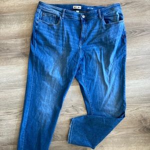 Warp + Weft JFK NYC Skinny Jeans, Distressed Blue, size 22
